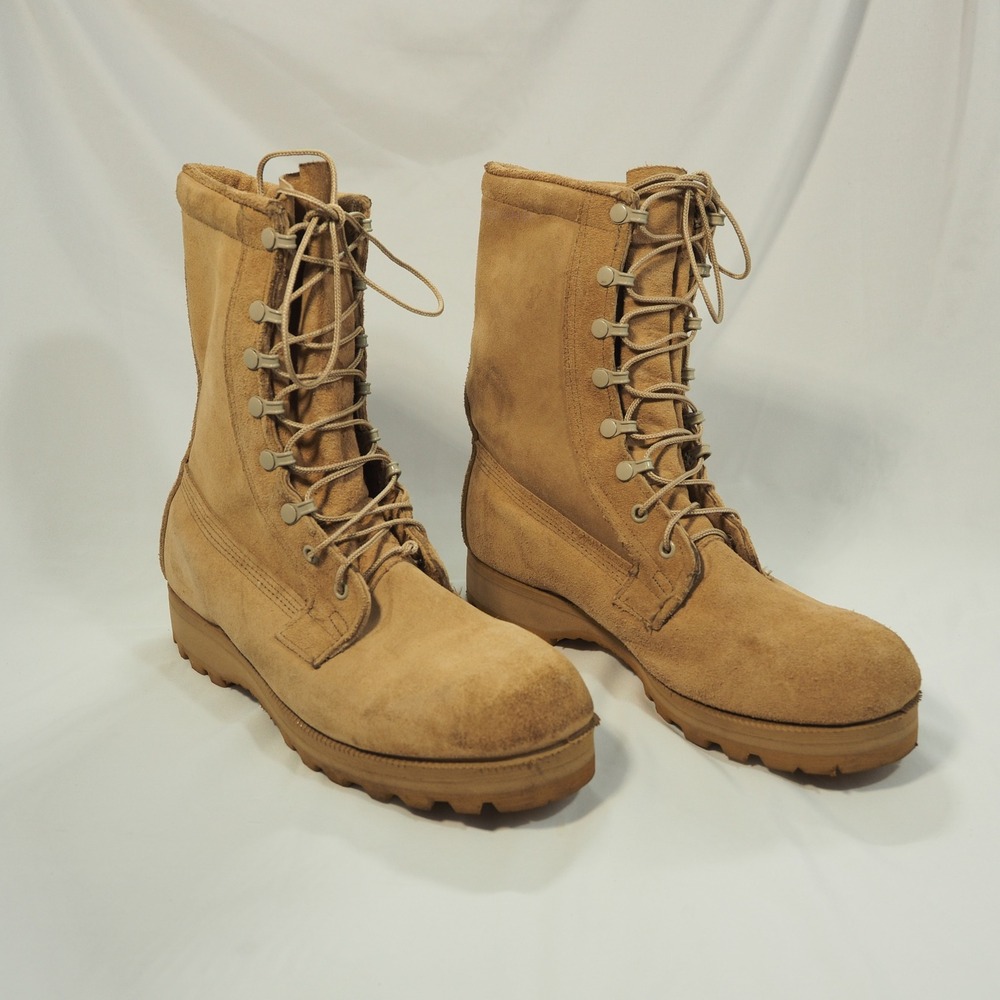 Belleville ICWT Boot Mens 10 Tan Suede Military Combat Waterproof Vibram USA